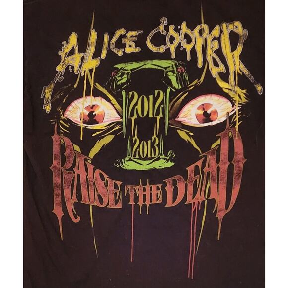Alice Cooper Raise the Dead Reaper Tour Shirt 2012 2013 Size Small - Picture 4 of 7
